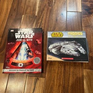 Lot of 2 Star Wars books return of the Jedi and phonics books lightly used